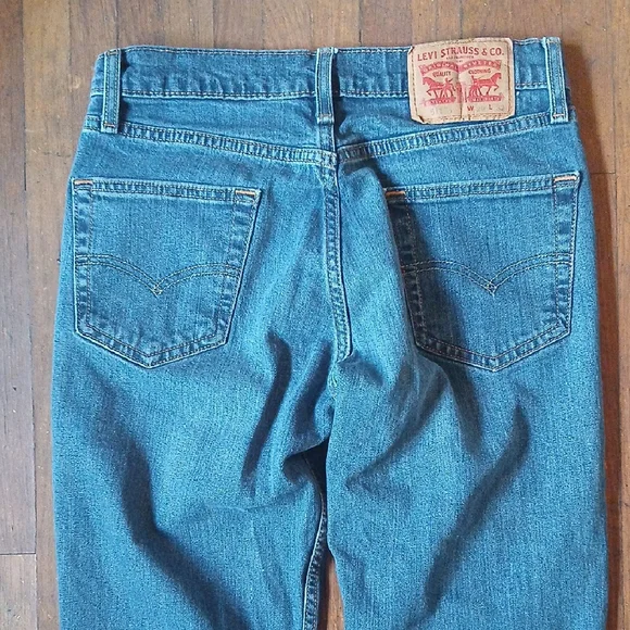 Levi's Blue Straight Jeans Timeless Style - Picture 10 of 13